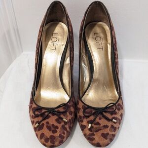 LOFT Brown Leopard Print Women's Shoes